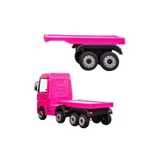 LEAN CARS Mercedes Scania Actros teherautó HL358 Pink Félpótkocsival autópálya és játékautó