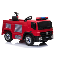 LEAN CARS Tűzoltó teherautó elektromos utazás az autón - piros elektromos járgány
