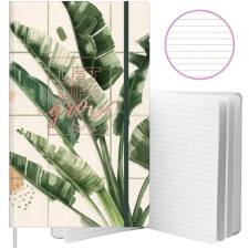 lean Jegyzetfüzet, vonalas, banánleveles, radíros, A5, 80 lapos– 21668 (21668) füzet