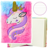 lean Plüss jegyzetfüzet vonalas unikornis mintával és aranyszarvval A5 80 lap SOVÁNY Plüss jegyzetfüzet vonalas unikornis mintával és aranyszarvval A5 80 lap – 21650 (21650)