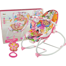 Lean Sport Bölcső Hintaszék 2In1 Rózsaszín Virág Hangok Rezgés (9490-uniw) kerti bútor