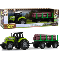Lean Sport Fafarm Traktor - Pótkocsival, Hanghatásokkal, Zöld (11113) autópálya és játékautó