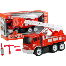 Lean Sport Tűzoltóautó - Létrával, Szétszerelhető, Szerszámokkal (3354) autópálya és játékautó