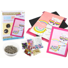 Lean Toys 16068 DIY flitteres kreatív készlet, láma kreatív és készségfejlesztő