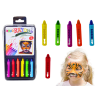 Lean Toys 6 db színes arcfestő ceruza készlet