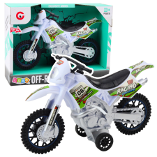 Lean Toys A motocross off-road meghajtó lámpái fehéren hangzanak autópálya és játékautó