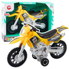 Lean Toys A motocross off-road meghajtó lámpái sárgán hangzanak autópálya és játékautó