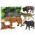 Lean Toys Afrikai erdei állatok figurakészlet medvetigris