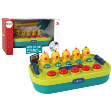 Lean Toys Arcade játék Whac-a-Mole Chickens Hammer Lights Hangok Elemről működik oktatójáték