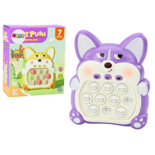 Lean Toys Arcade játékkonzol Pop-It Lisek 7 játékmód Lila oktatójáték