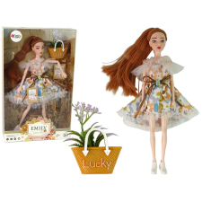 Lean Toys Baby Doll Emily őszi vörös hajú virágok baba