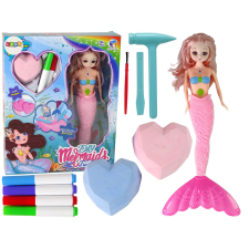 Lean Toys Barkács sellő rózsaszín kincsek ásatási készlet kreatív és készségfejlesztő