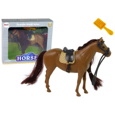 Lean Toys Barna sörény fésülködő lófigura játékfigura