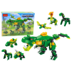Lean Toys Construction Blocks Dinosaurs 6in1 DIY Dinosaur Set 160 pcs.