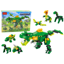 Lean Toys Construction Blocks Dinosaurs 6in1 DIY Dinosaur Set 160 pcs. építkezés