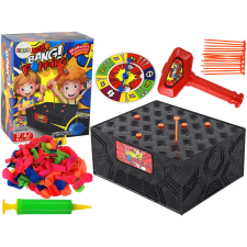 Lean Toys Családi árkádjáték: Pukkasd ki a lufit kalapáccsal és szögekkel társasjáték