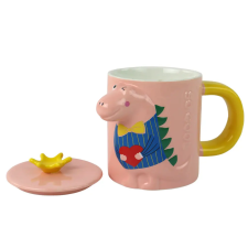 Lean Toys Dinosaur Pink Dinosaur Infuser bögre 400 ml konyhakészlet