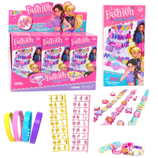 Lean Toys DIY karkötő készlet medálok betűmintás 4 állítható karkötő kreatív és készségfejlesztő