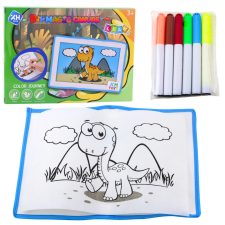 Lean Toys DIY Magic Canvas festőtábla mosható markerekkel kreatív és készségfejlesztő