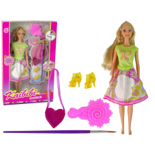 Lean Toys Doll hosszú hajú festő ruha baba