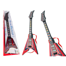 Lean Toys Elektromos gitár gyerekeknek Fények Dallamok Piros játékhangszer