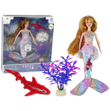 Lean Toys Emily the Mermaid Baby Doll rózsaszín kiegészítők baba