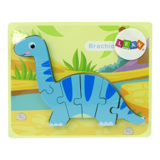 Lean Toys Fa Puzzle Dinoszaurusz Brachiosaurus Kék puzzle, kirakós