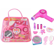 Lean Toys Girls Beauty Kit Hajkiegészítők Valósághű hajszárító készlet egy táskában szépségszalon