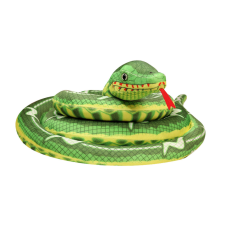 Lean Toys Green Snake plüss kabalája 400 cm plüssfigura