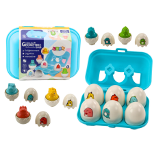 Lean Toys Hat geometriai dinoszaurusz tojás halmaza, színes elektronikus játék