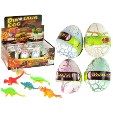 Lean Toys Hatching Magic Dinosaur Egg Growing 6 cm White. játékfigura