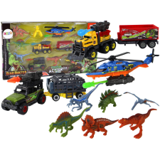 Lean Toys Helikopter Dinosaurs Járműkészlet 6 Színes Db játékfigura