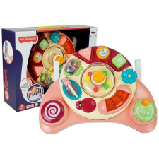 Lean Toys Interaktív Baba Panel Toy Music Animal Pink készségfejlesztő