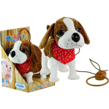 Lean Toys Interaktív kutya egy ólom fejkendővel mozgatja a farkát, énekel plüssfigura