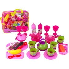 Lean Toys Konyhai készlet 31 elemből Táska Edények Tányérok Gyerekek konyhakészlet