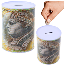 Lean Toys Malacpersely Fémdoboz 200 złoty bankjegy 16x12cm oktatójáték