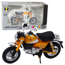 Lean Toys Motorkerékpár Retro Classic Metal Lights Sárga 1:12 autópálya és játékautó