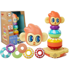 Lean Toys Oktatási majom piramis hangokkal, számok tanulásával készségfejlesztő