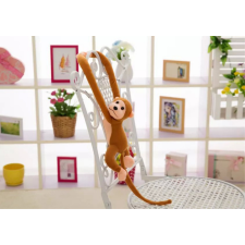 Lean Toys Plüss majom kabalája hanggal, sötétbarna 80 cm plüssfigura