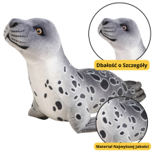 Lean Toys Plüss Mascot Cuddly Toy Pecsét Szürke 37cm plüssfigura