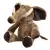 Lean Toys Plüss Mascot ennivaló elefánt nagy fülekkel, barna 22 cm