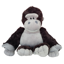 Lean Toys Plüss Mascot ennivaló Gorilla Sötétszürke 22cm plüssfigura