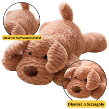 Lean Toys Plüss Mascot kitömött játékkutya bézs 30cm plüssfigura