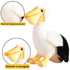 Lean Toys Plüss Pelican Bird plüss kabalája ennivaló 24cm plüssfigura