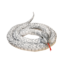 Lean Toys Plüss szürke kígyó kabalája 200 cm plüssfigura