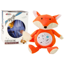 Lean Toys Plüss Teddy Bear alvó lámpák Hangok Éjszakai és nappali üzemmódban Fox plüssfigura