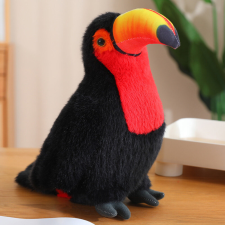 Lean Toys Plüss Toucan Bird plüss kabalája ennivaló piros 20cm plüssfigura