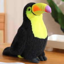 Lean Toys Plüss Toucan Bird plüssjáték kabalája ennivaló sárga 30cm plüssfigura
