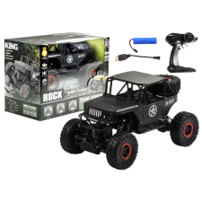 Lean Toys R/C Monster Car Jeep 1:18 fekete távirányítós modell