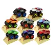 Lean Toys Resorak Monster Truck Pull Back drive Rubber tyres Metal body + Evolving Ramp